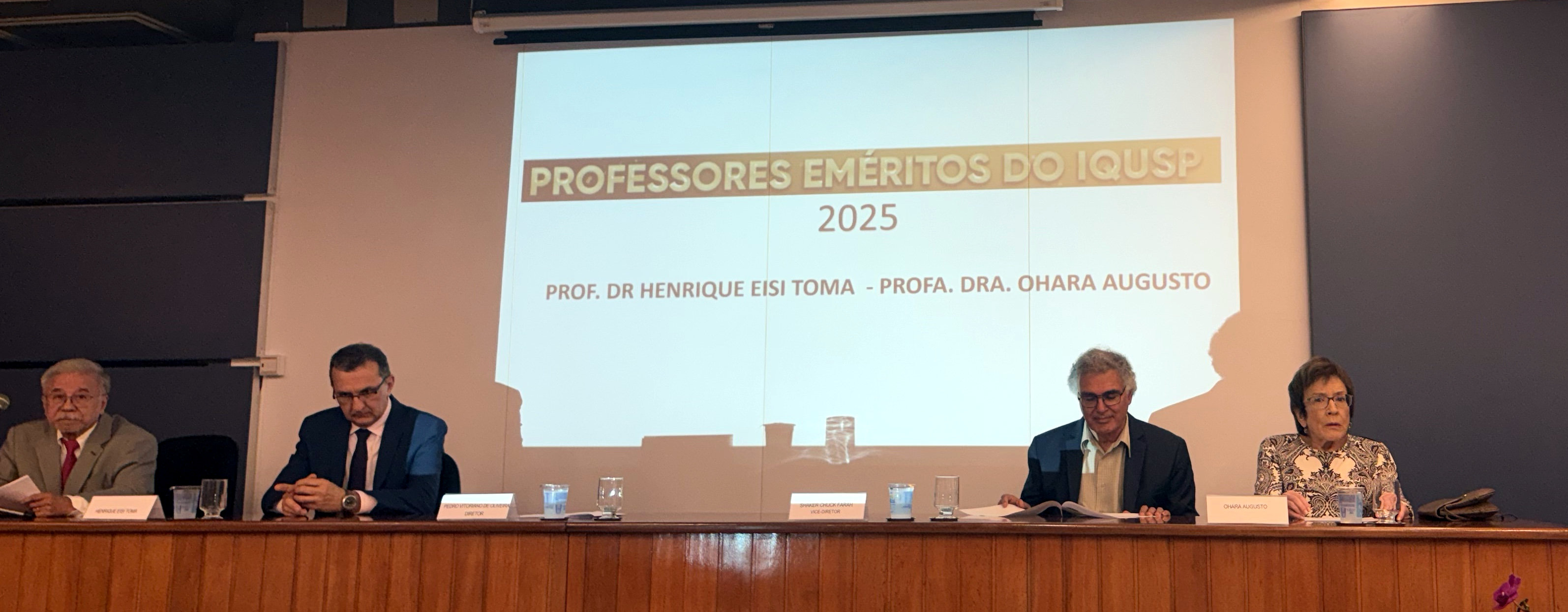 Professors: Henrique Eisi Toma, Pedro Vitoriano de Oliveira, Shaker Chuck Farah and Ohara Augusto